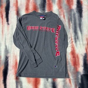 Vintage Champion Ohio State Long Sleeve Shirt Size Small